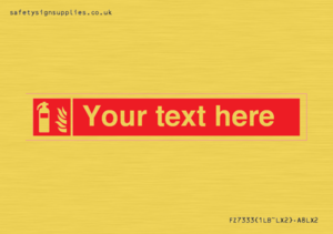 Custom Fire extinguisher Sign